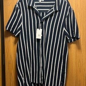Sperry Premium Navy Striped Men's Shirt